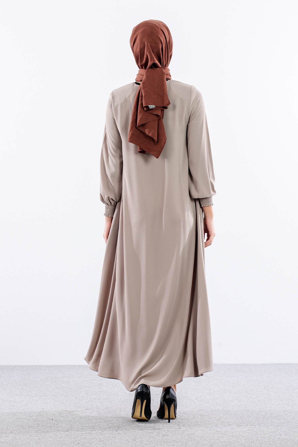 1001 Ferace 38-52 Mevlana Model Yaz - Bej