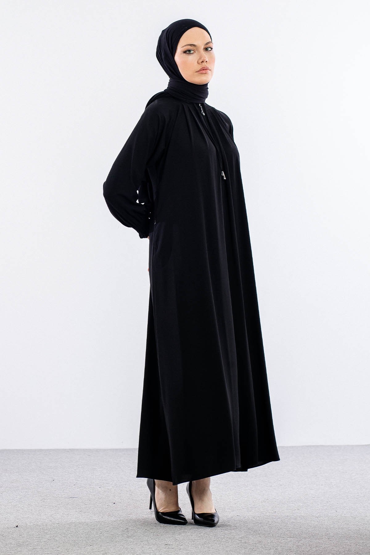 2047 Ferace 38-48 Mevlana - Siyah