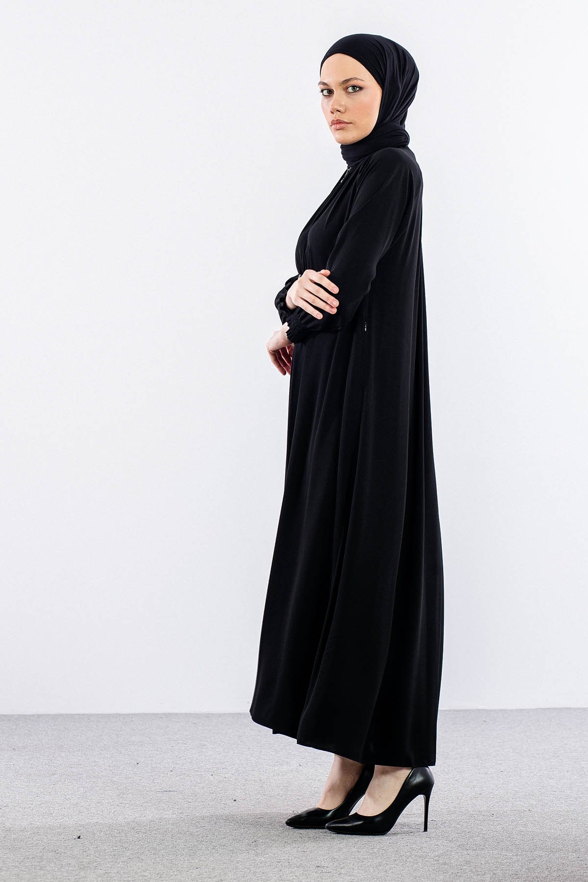 2047 Ferace 38-48 Mevlana - Siyah
