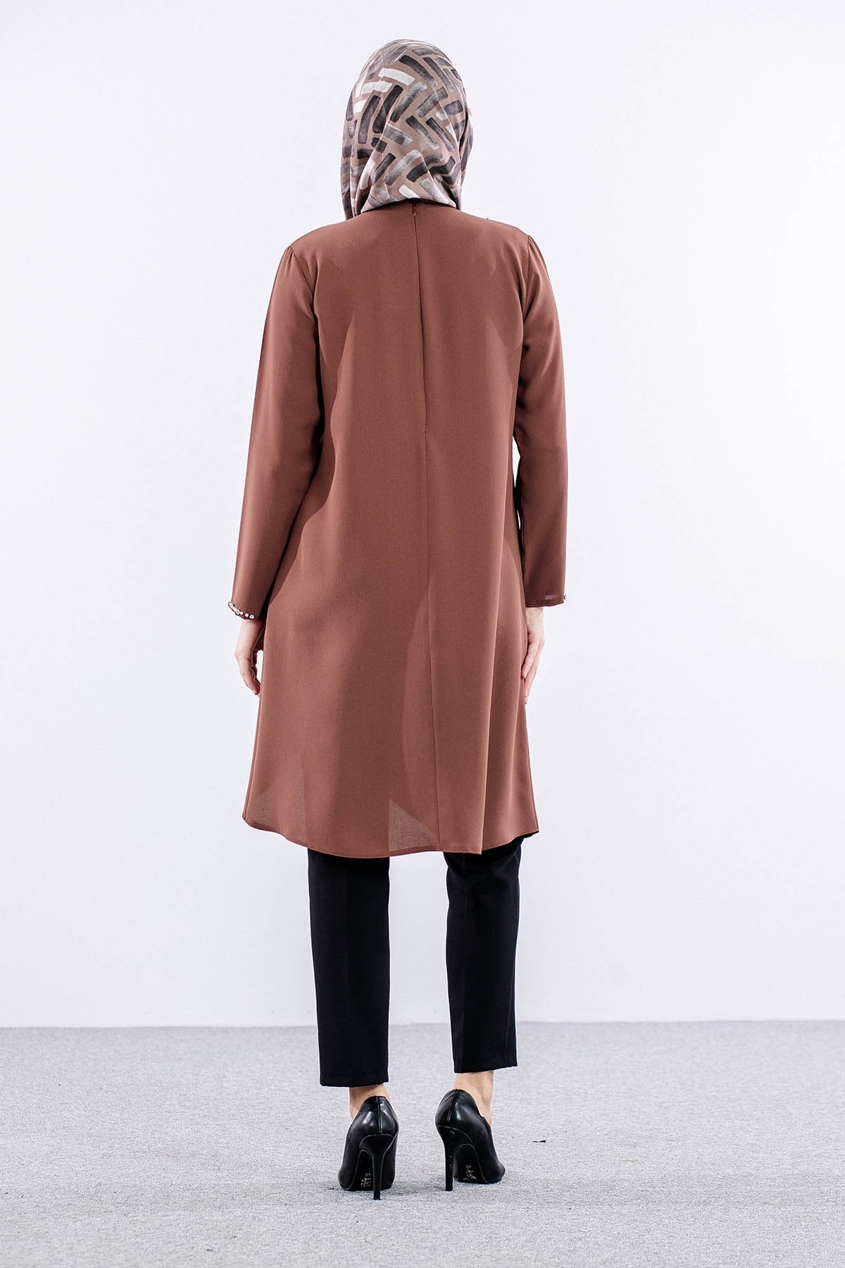 2417 Tunik 42-48 İnci - Kiremit