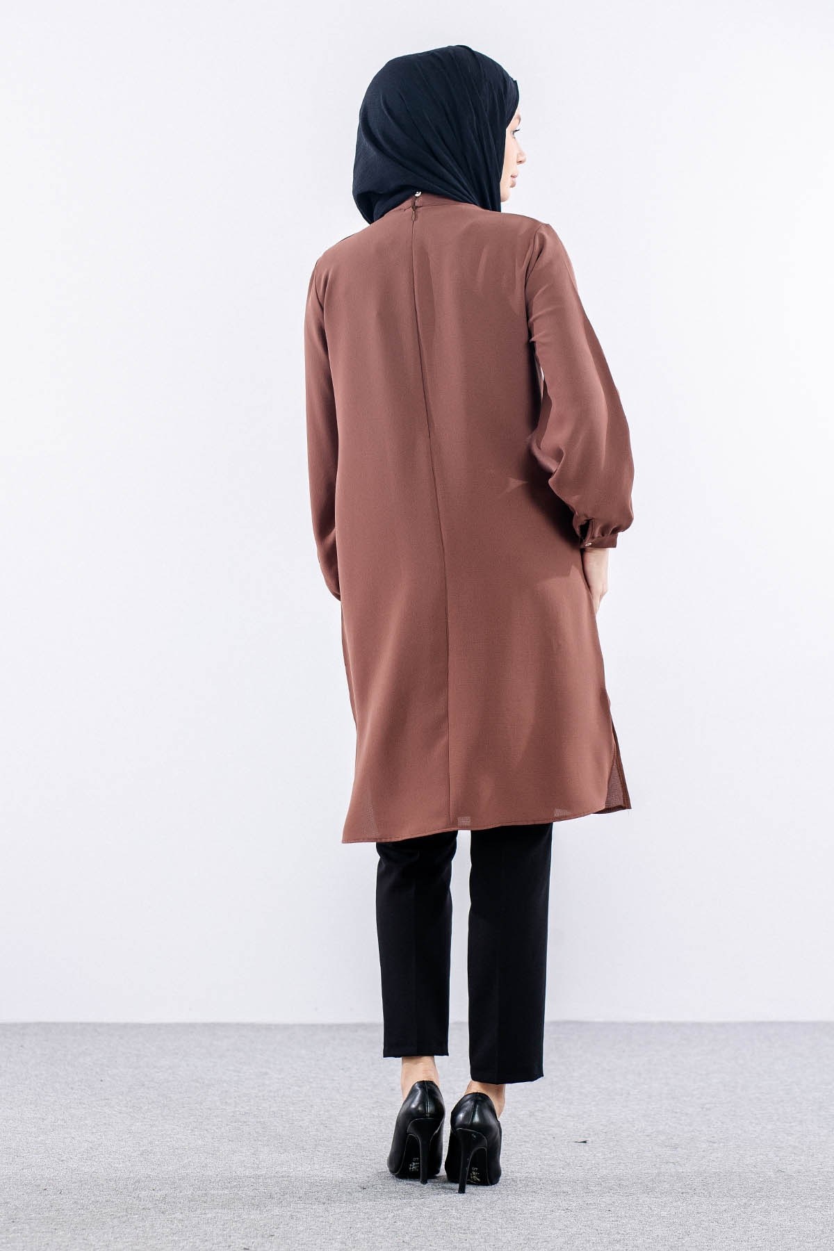 2428 Tunik 42-48 Kravat - Kiremit