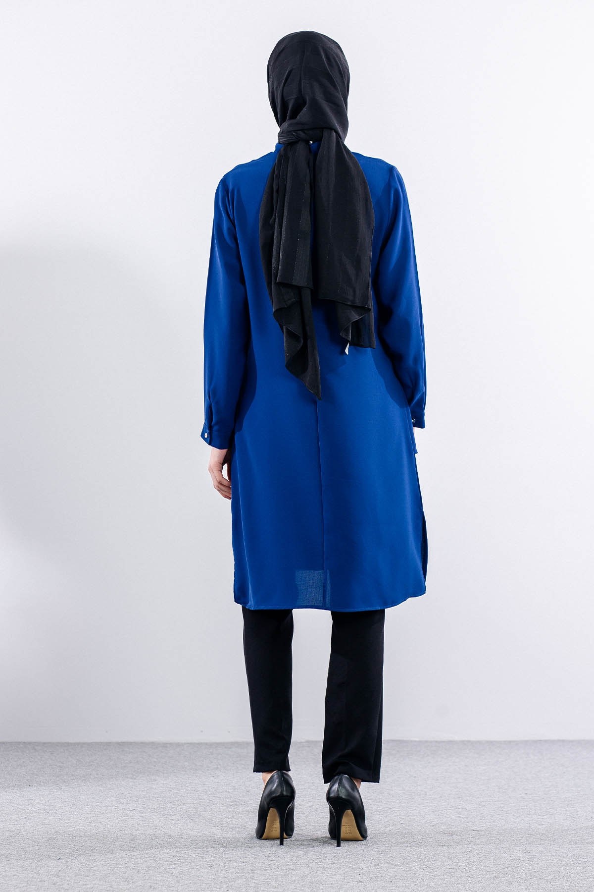 2430 Tunik 42-48 Kuşgözü - Saks