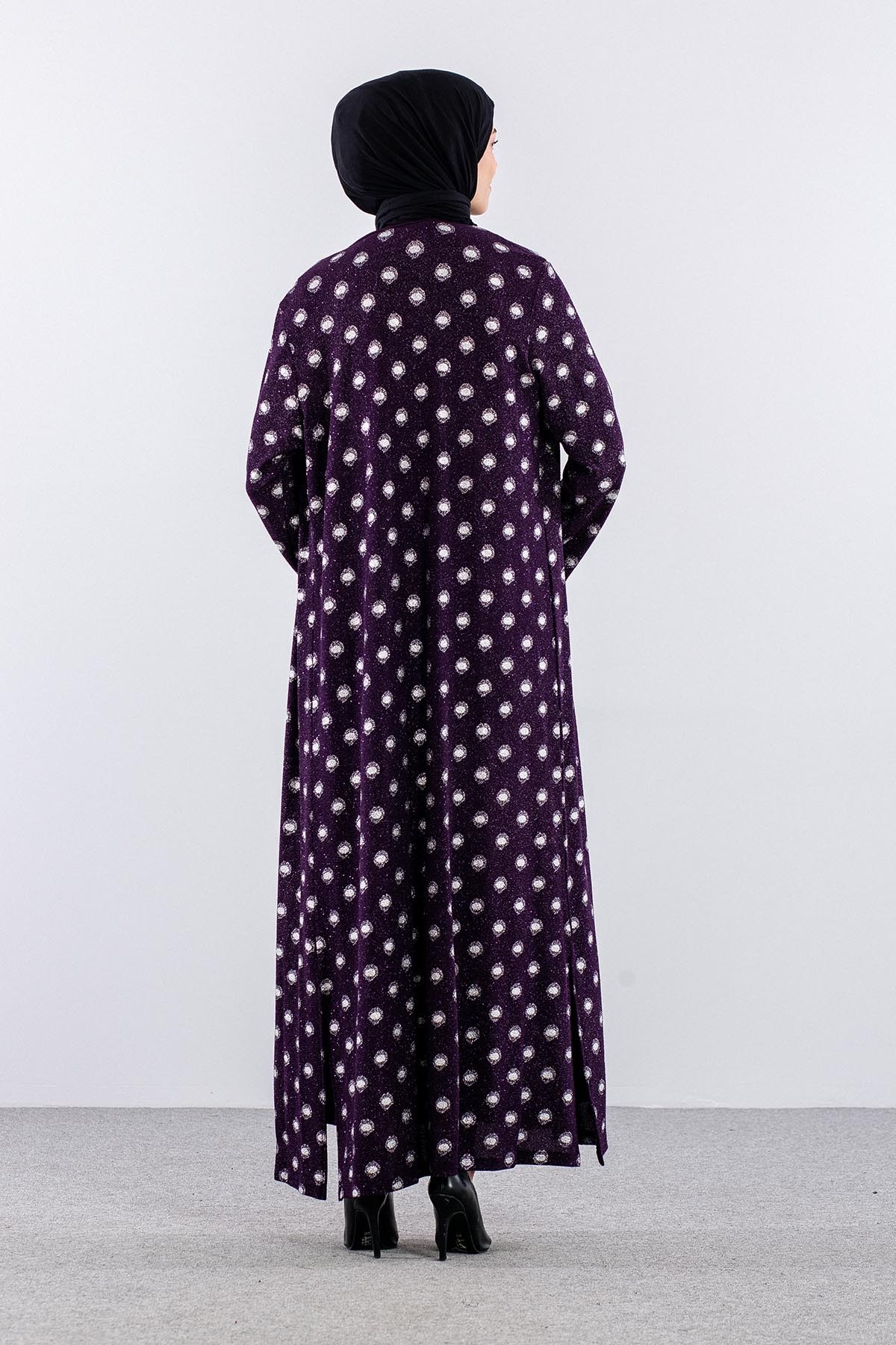2559 2’li Bayan Elbise L-XL-XXL-3XL - Mürdüm