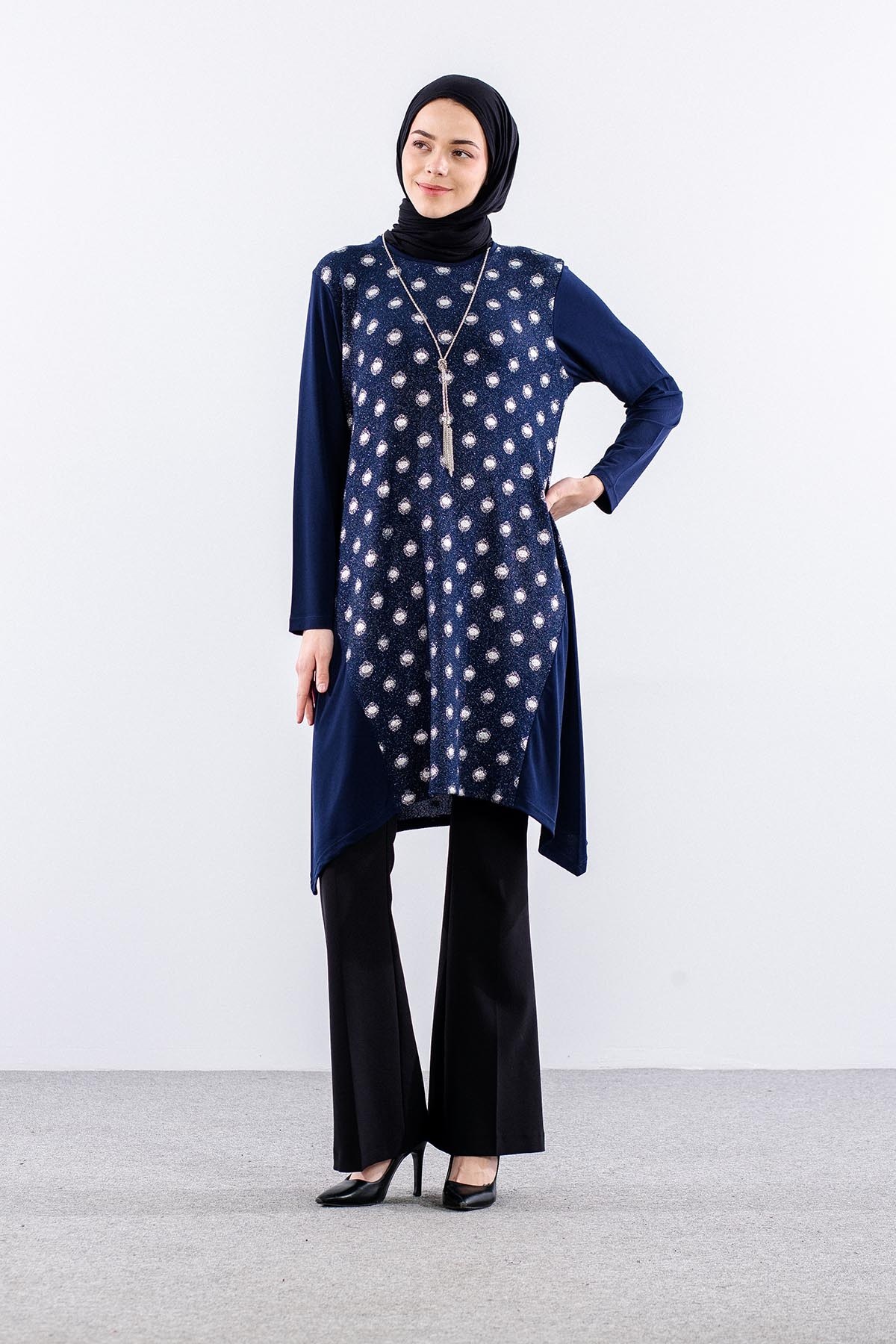 2560 Tunik L-XL-XXL-3XL - Lacivert