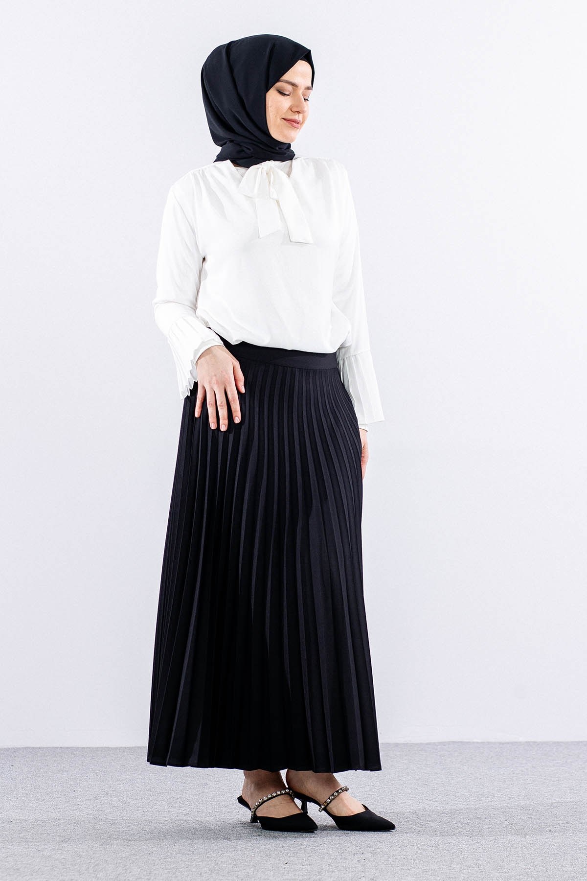 3322 Pilise Etek 40-48 - Siyah