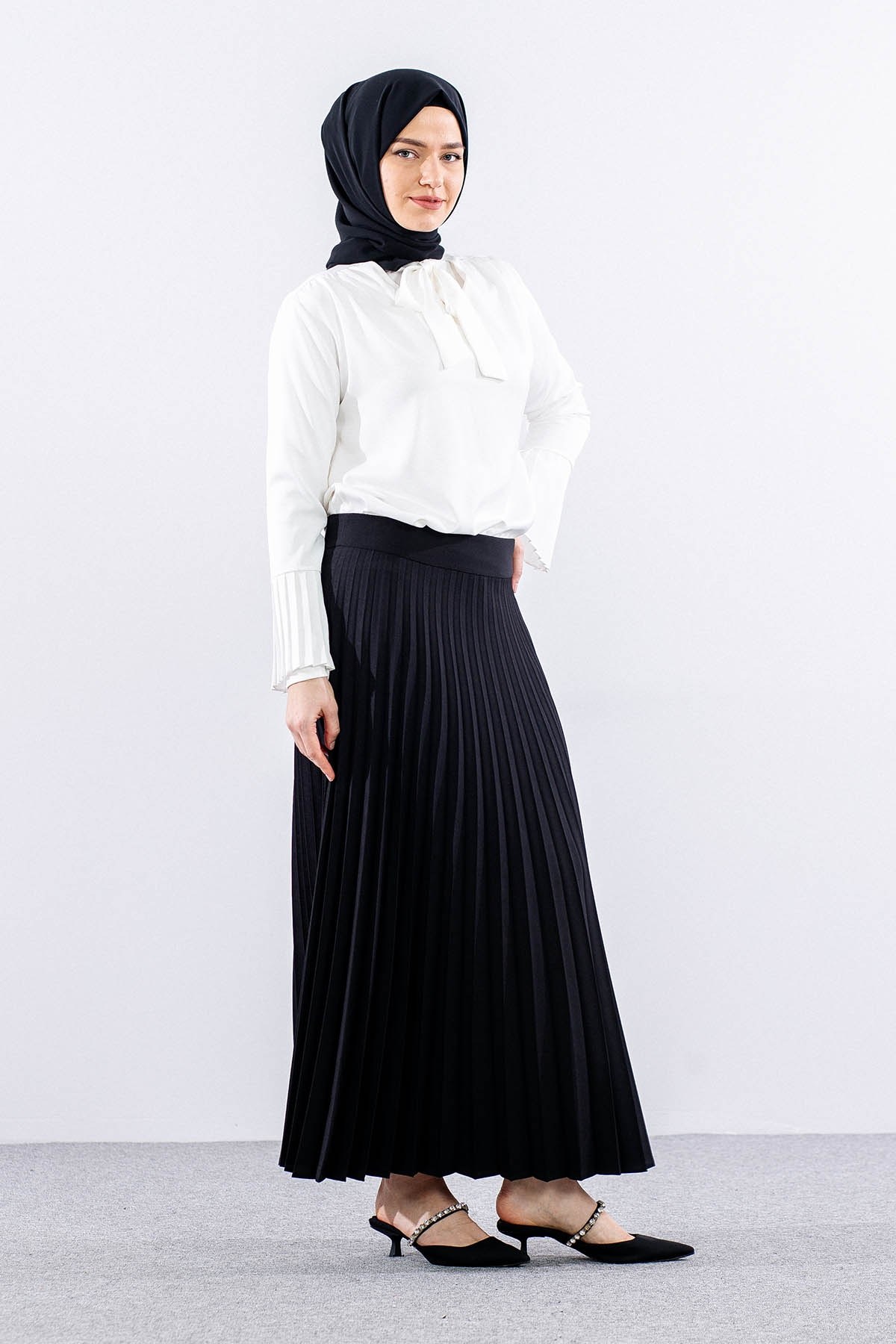 3322 Pilise Etek 40-48 - Siyah