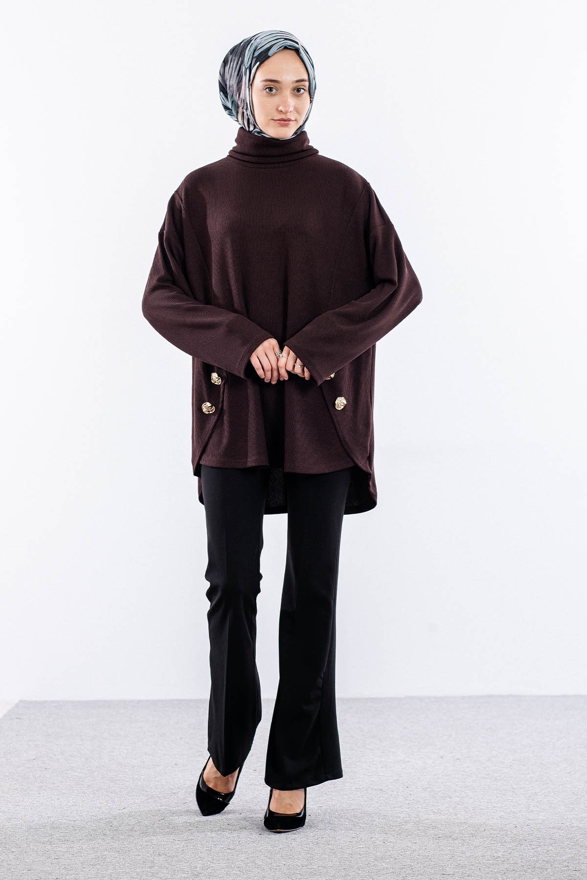 36070 Tunik Tek - Kahve
