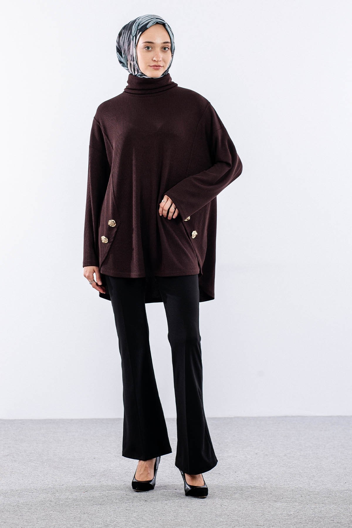 36070 Tunik Tek - Kahve