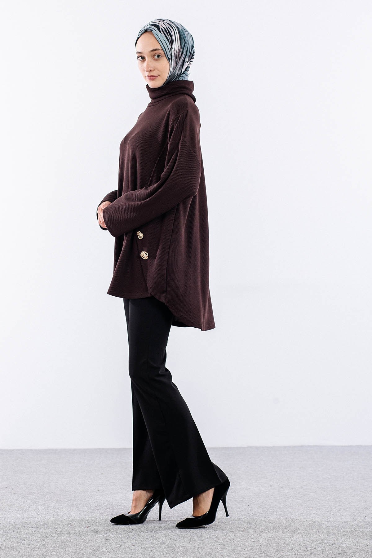 36070 Tunik Tek - Kahve