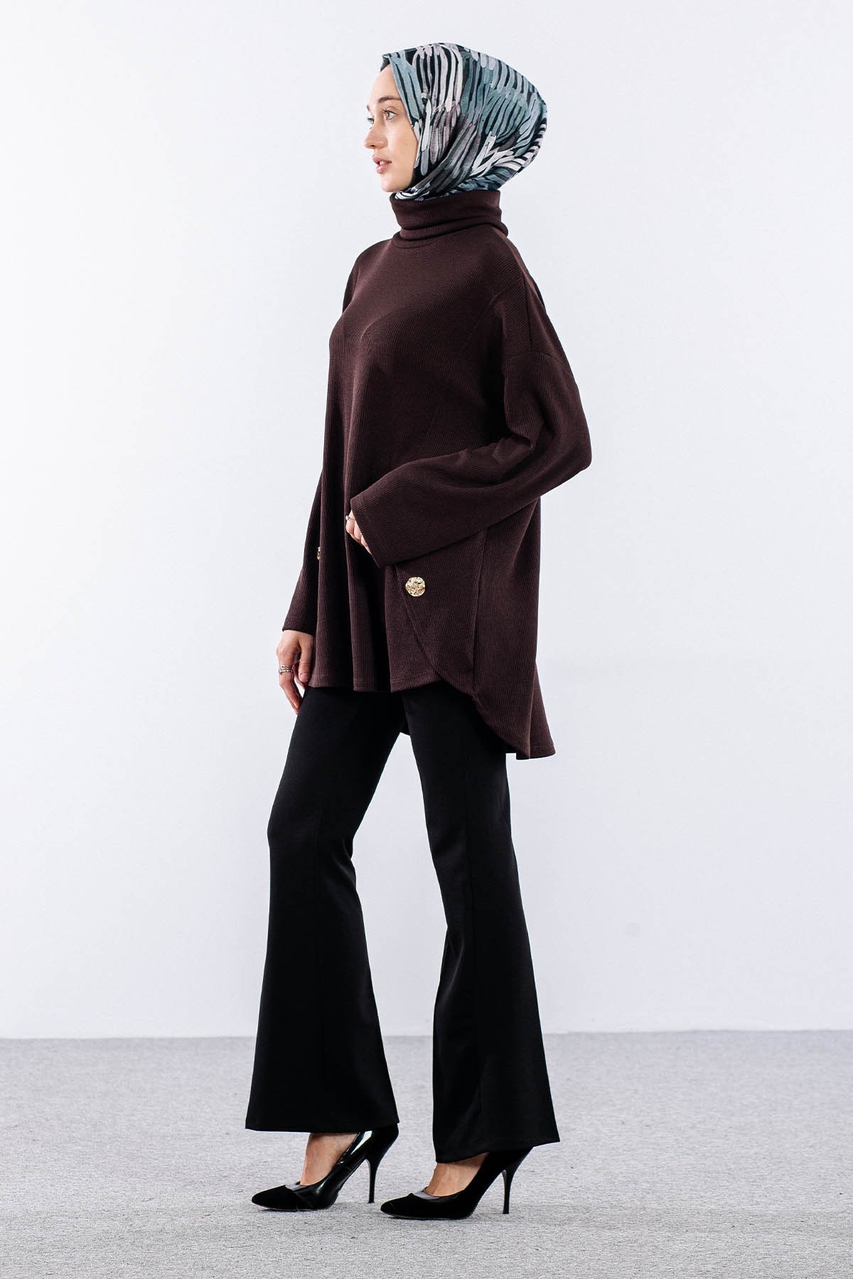 36070 Tunik Tek - Kahve