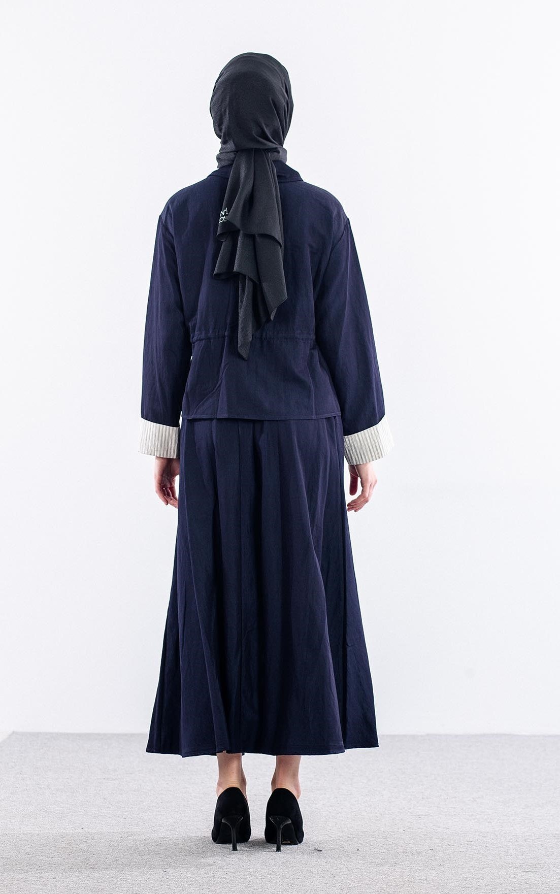 36822 E. Takım S-M-L Denim Görünüm - Lacivert