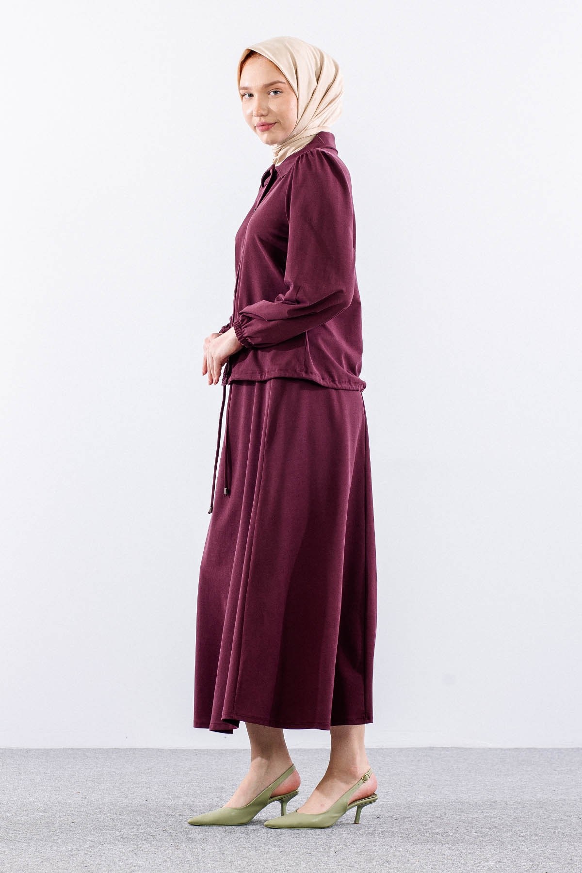7714 E. Takım 40-48 Zımba Detay - Bordo