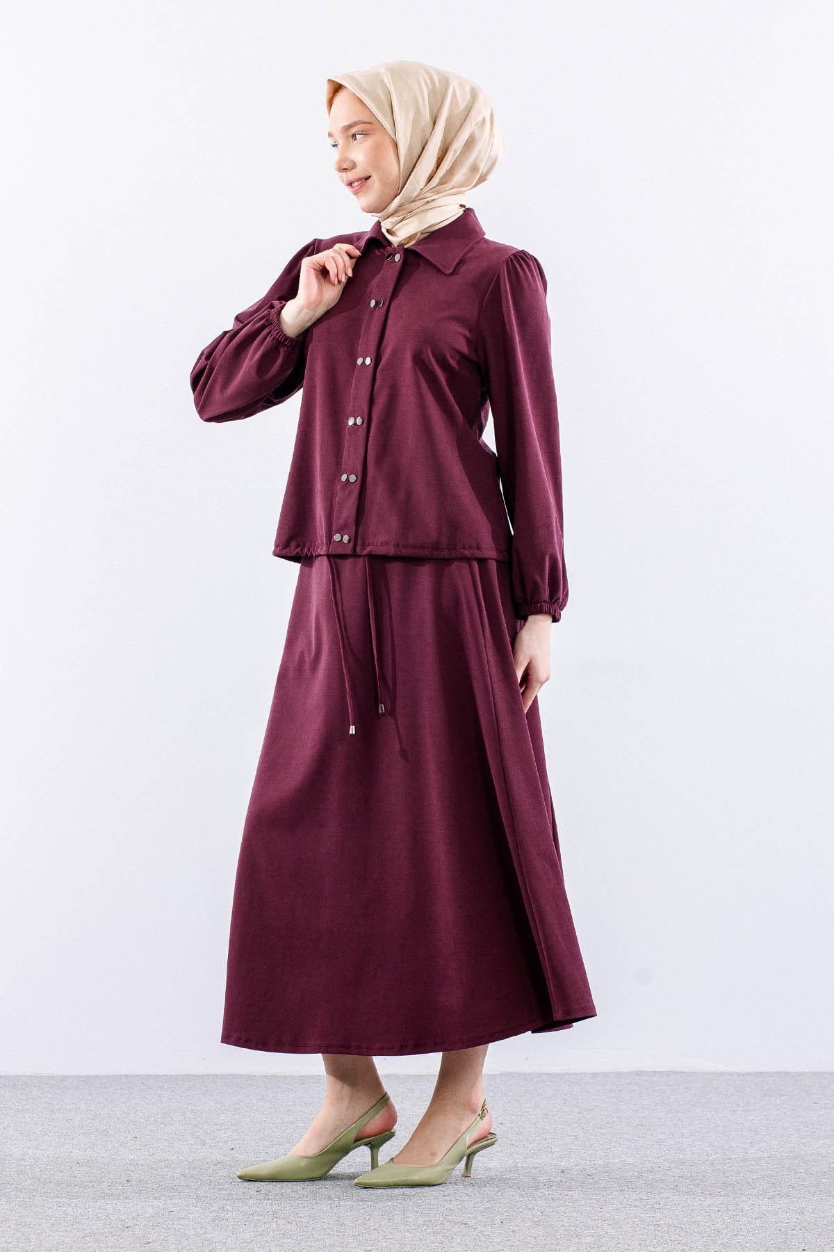7714 E. Takım 40-48 Zımba Detay - Bordo