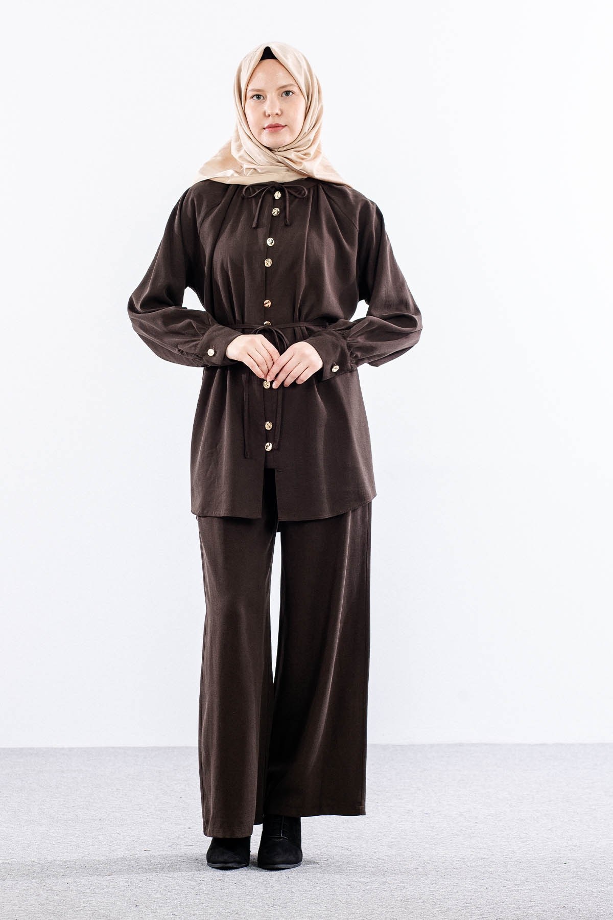 7720 Takım Pantolon 40-48 - Kahve