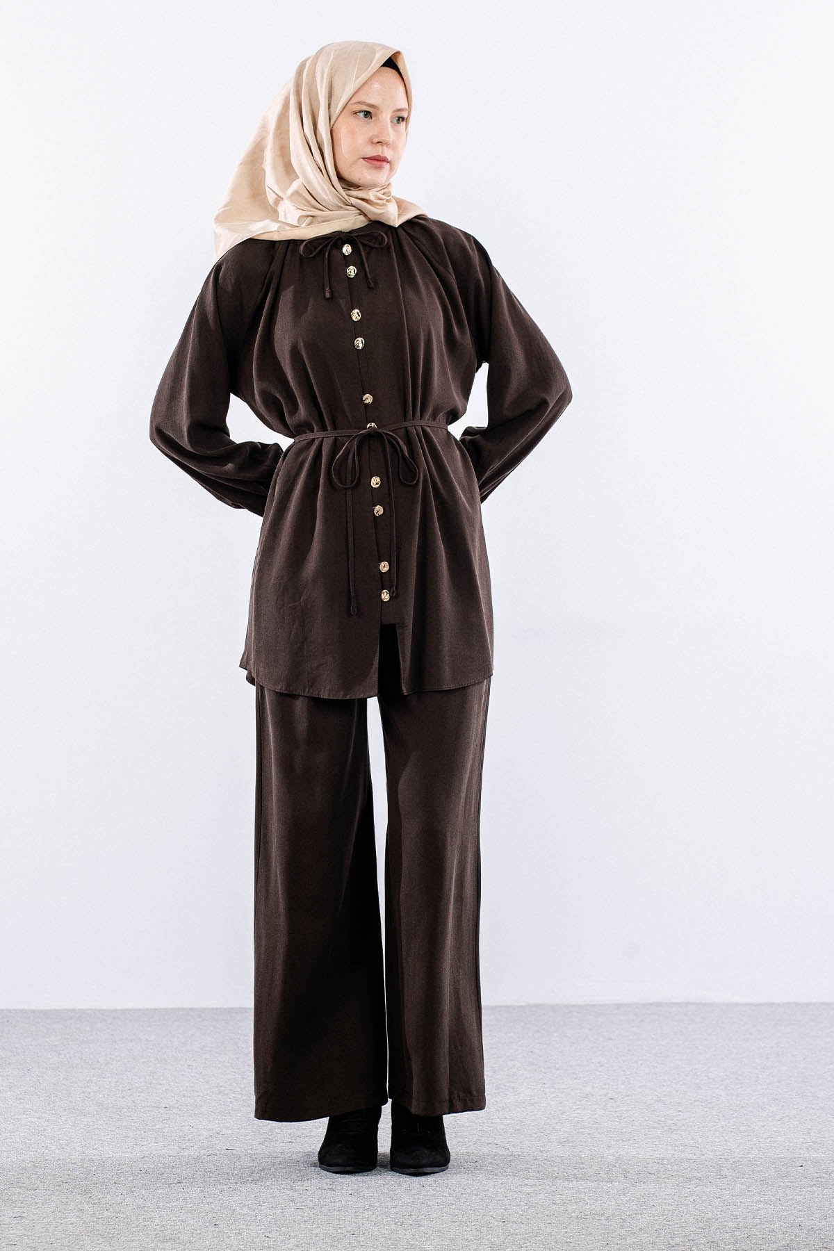 7720 Takım Pantolon 40-48 - Kahve