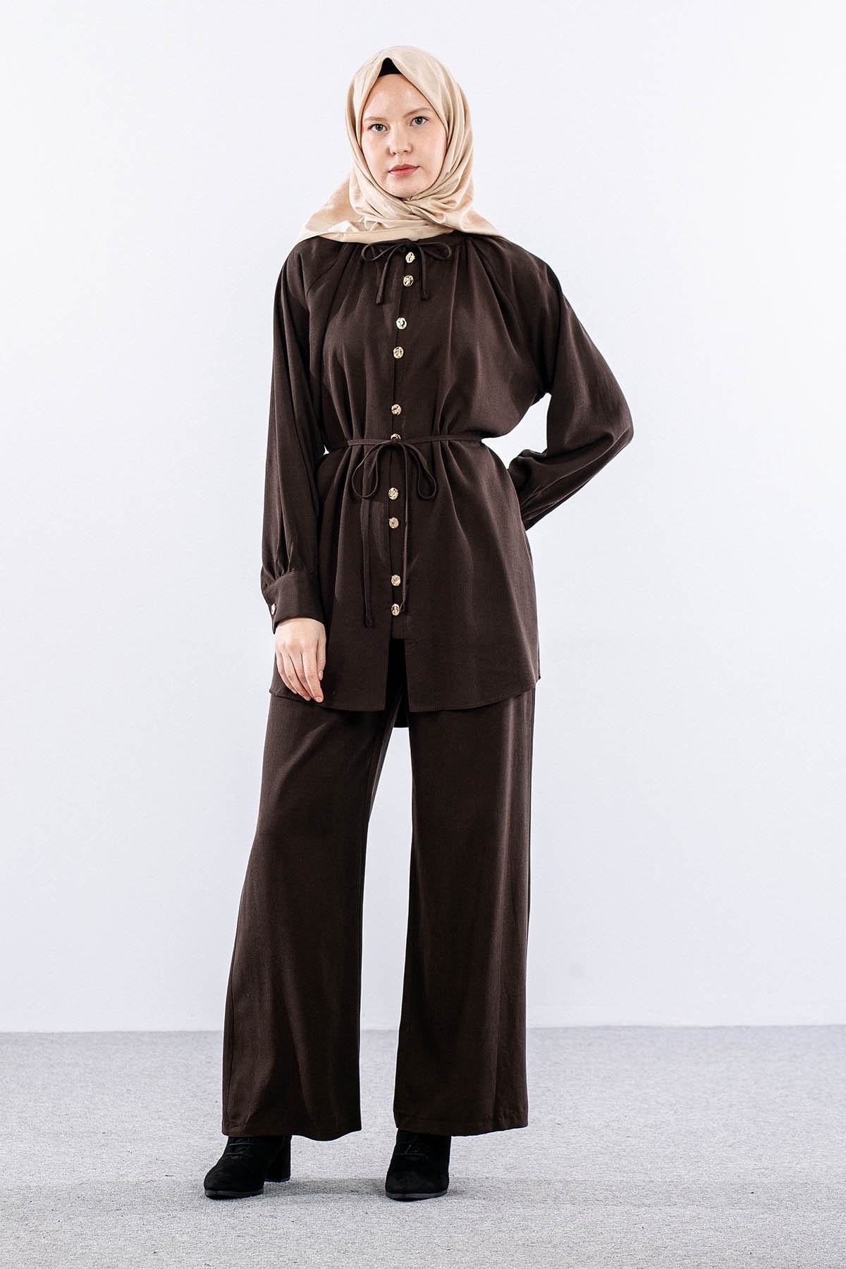 7720 Takım Pantolon 40-48 - Kahve
