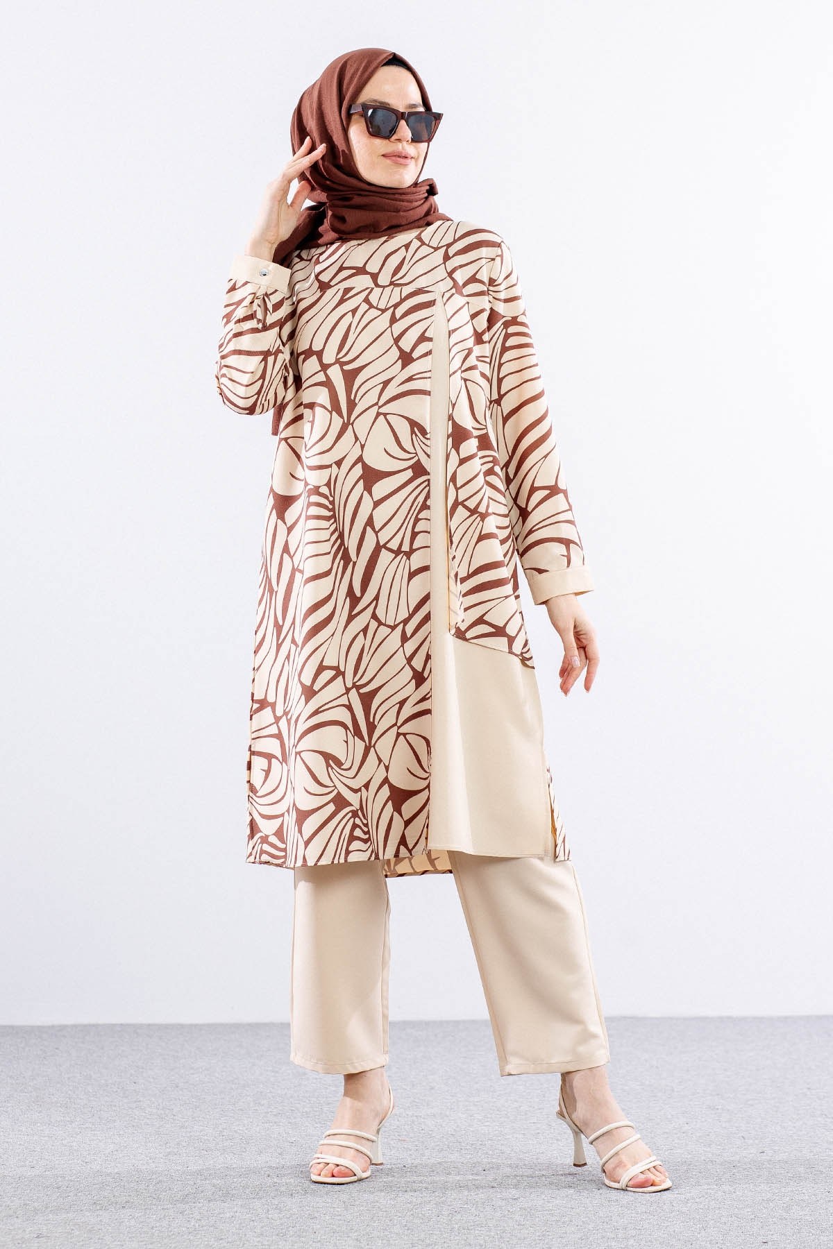 8422 Takım Pantolon 44-50 - Kahve