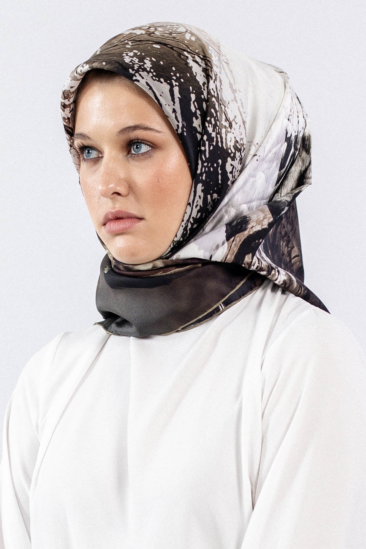 Dg7611 İpek Eşarp Twill - Haki