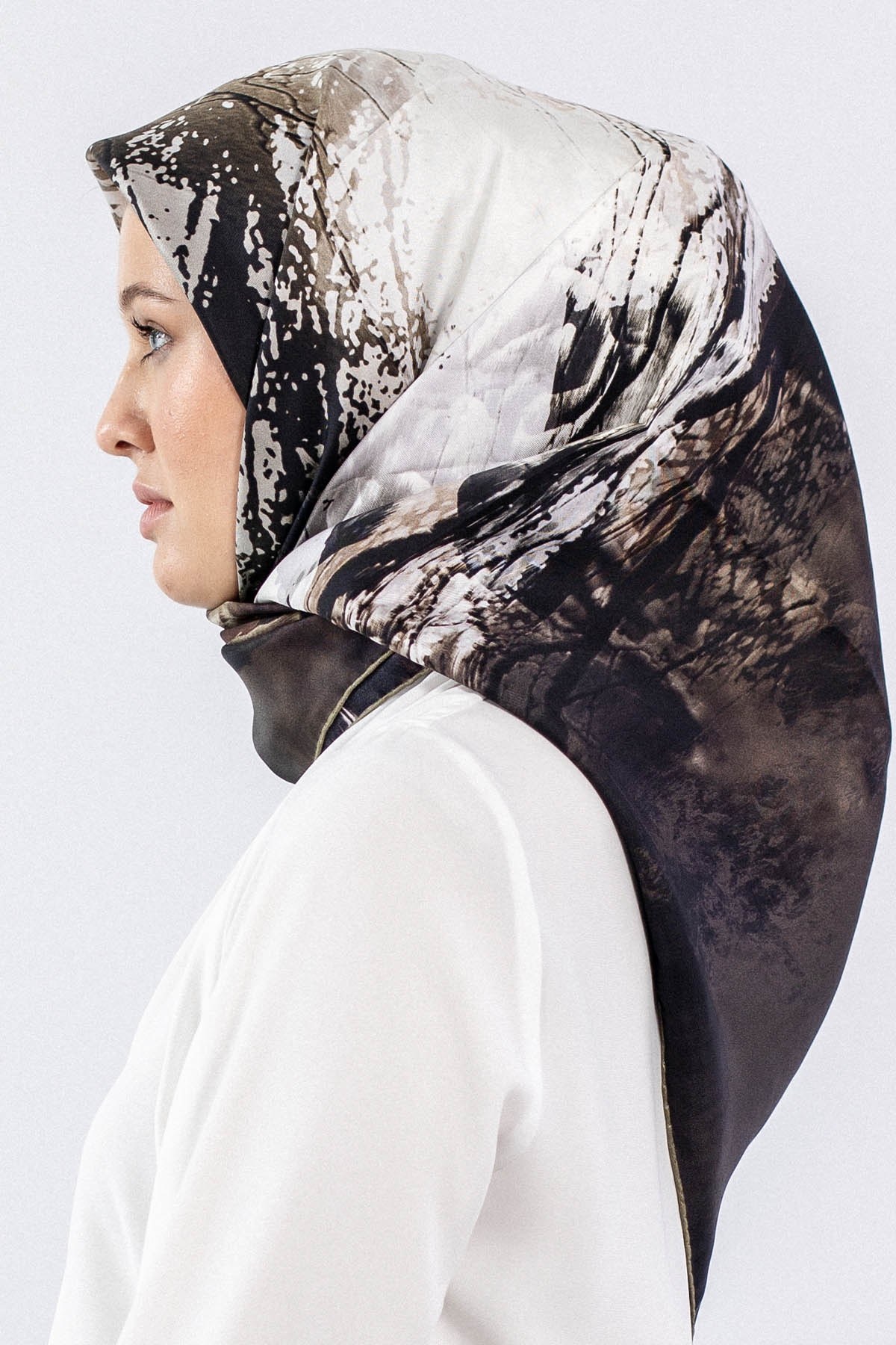 Dg7611 İpek Eşarp Twill - Haki