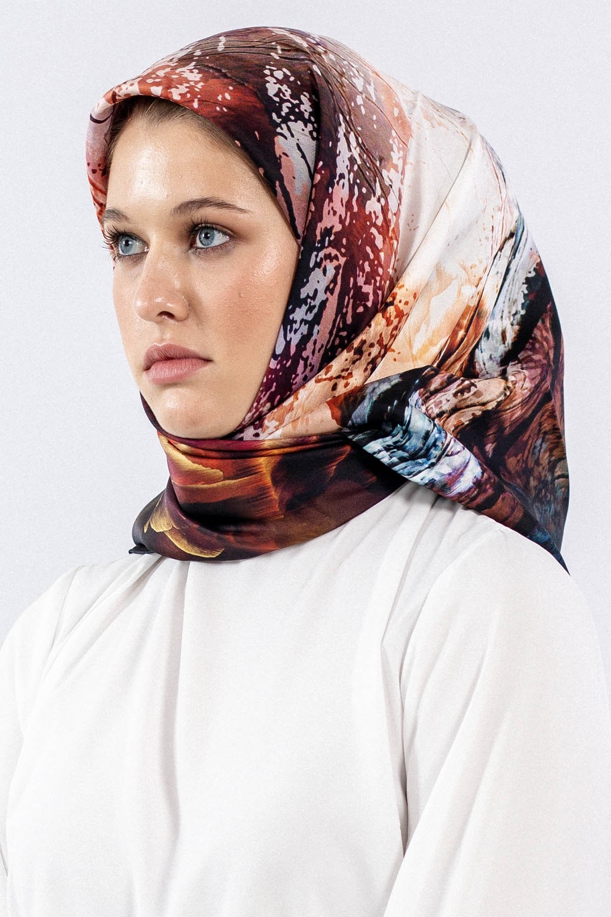 Dg7611 İpek Eşarp Twill - Lacivert