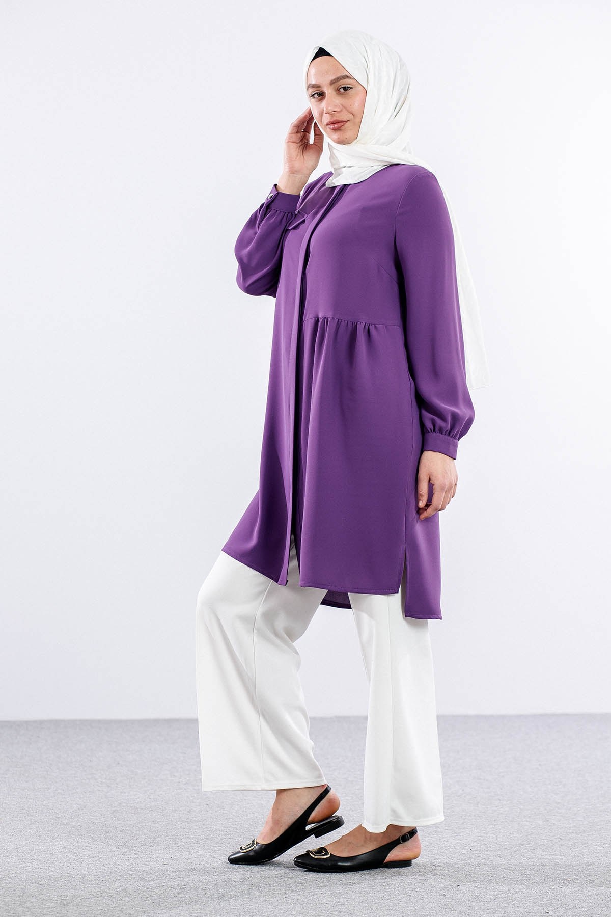 E-1521 Tunik 40-50 - Mor