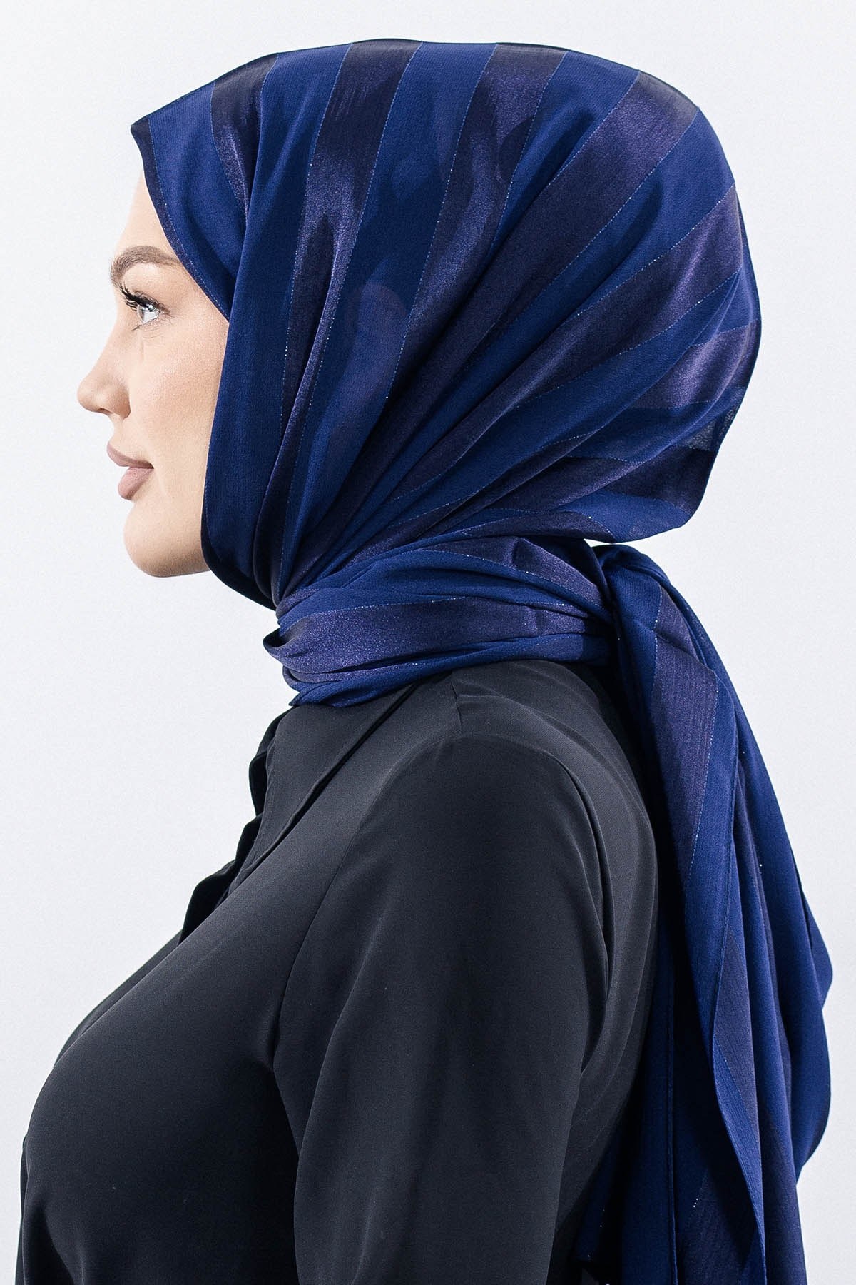 FV Tokyo Şal Şerit Simli - Lacivert