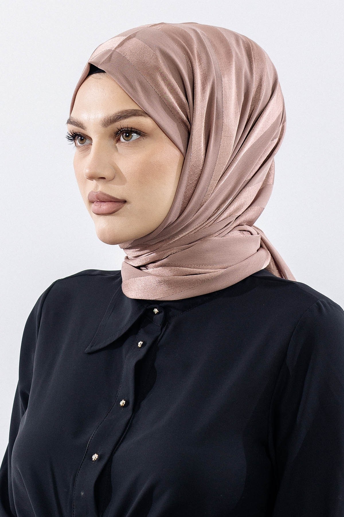 FV Tokyo Şal Şerit Simli - S Kahve