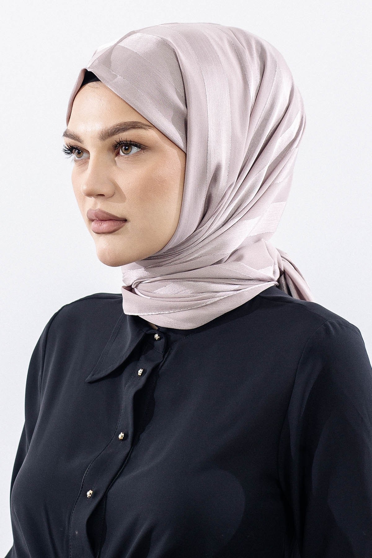 FV Tokyo Şal Şerit Simli - Vizon