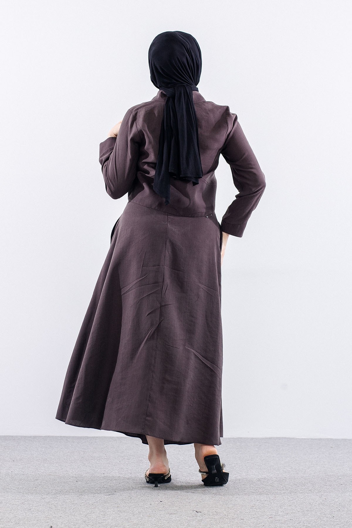 M7729 E. Takım 40-48 Çıtçıt Detay - Kahve