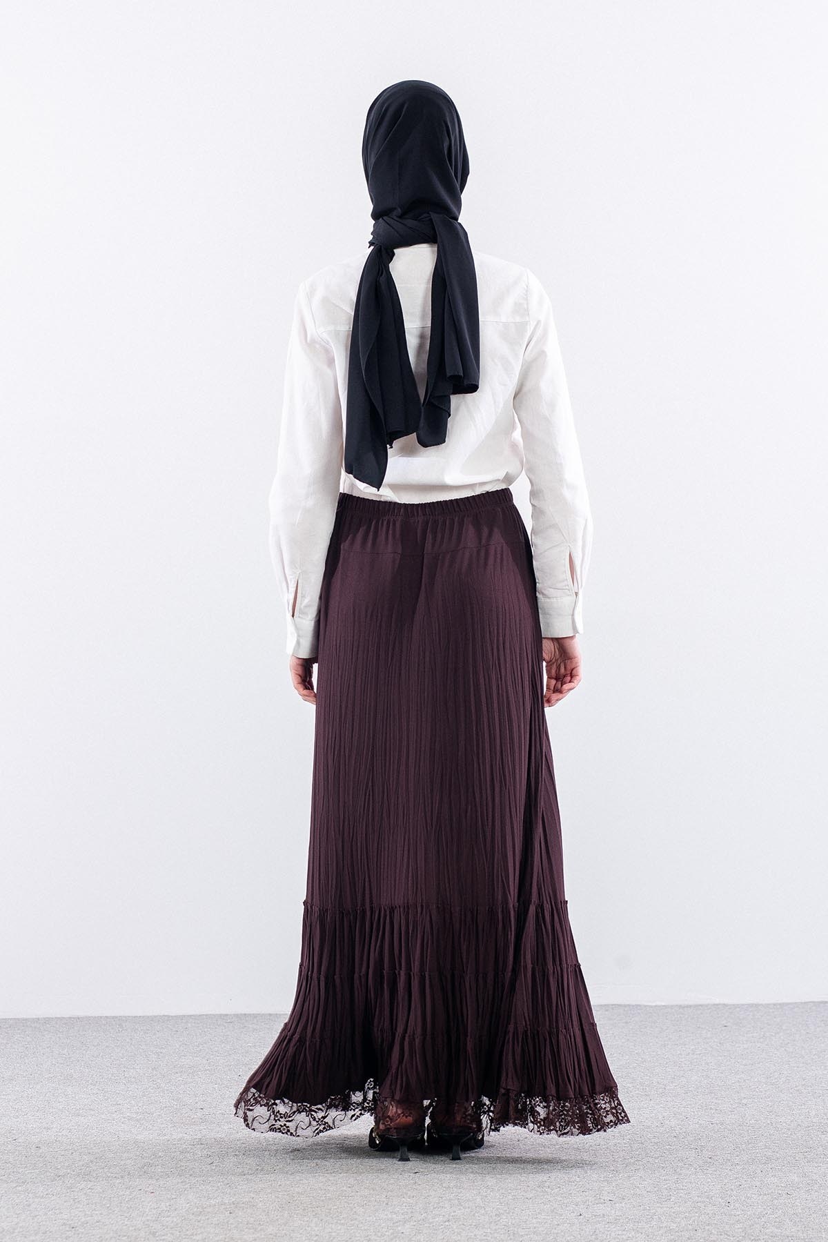 N8039 Etek 3-4-5-6 Etek Ucu 3 Katlı - K Kahve