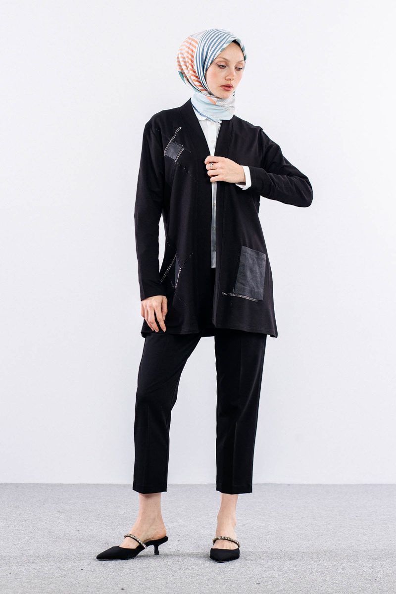 2071 Kısa Boy Ceket M-XXL - Siyah