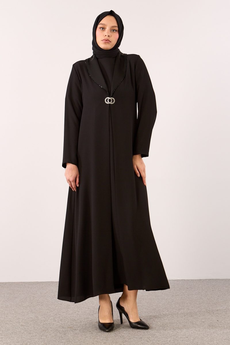 2331 2’li Şık Kaftan 42-54 - Siyah