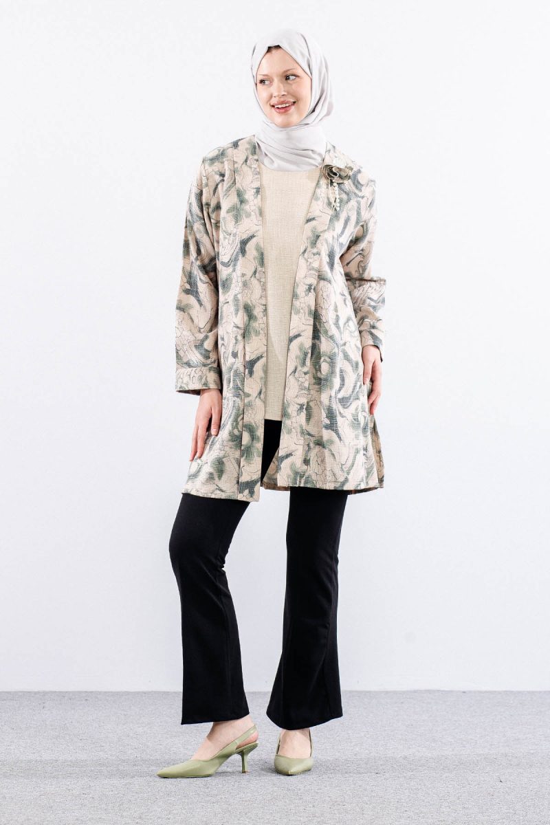 2663 Bayan 2’li Bluz L-XL-2XL-3XL - Yeşil