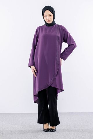 2410 Tunik 42-48 Kapak - Lila