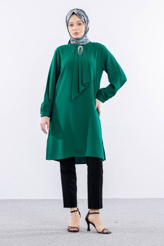 2428 Tunik 42-48 Kravat - Mint