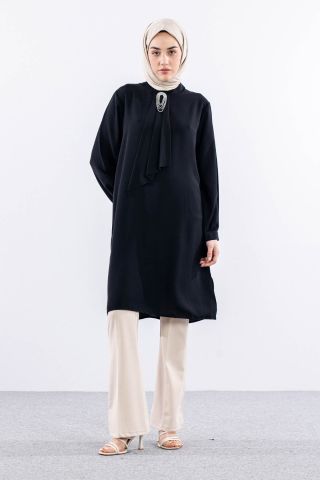 2428 Tunik 42-48 Kravat - Siyah