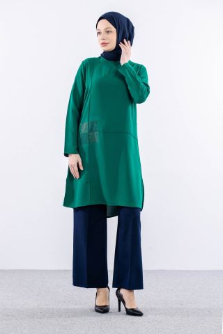 2429 Tunik 42-48 Kare - Mint