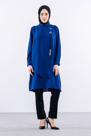 2430 Tunik 42-48 Kuşgözü - Saks