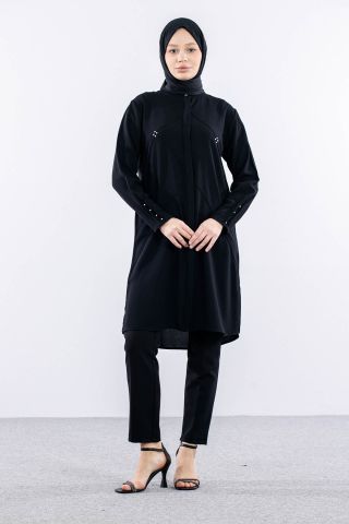 2433 Tunik 42-48 Dks - Siyah