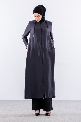 2502 A. Boy Kaban 40-50 Kapüşon Detay - Füme