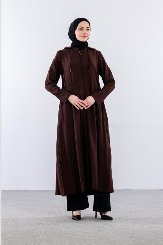 2502 A. Boy Kaban 40-50 Kapüşon Detay - Kahve