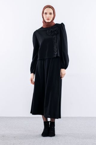 33436 E. Takım S-M-L Gül - Siyah
