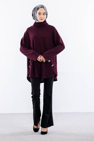 36070 Tunik Tek - Bordo