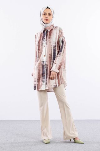 4807 Tunik 38-46 - Kahve