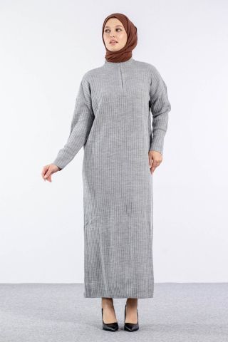 7051 Elbise Tek Ferm - A Gri
