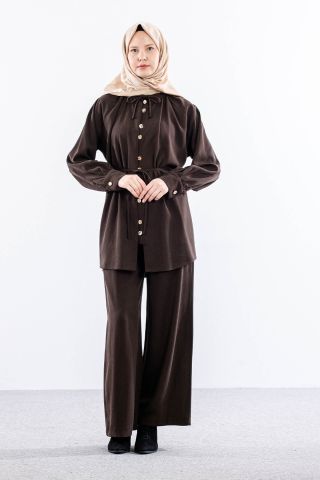 7720 Takım Pantolon 40-48 - Kahve
