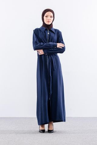 7744 Ferace 42-50 Tencel Kumaş Ferm - Lacivert
