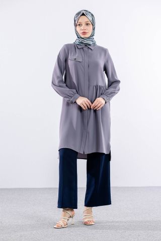 E-1521 Tunik 40-50 - Gri