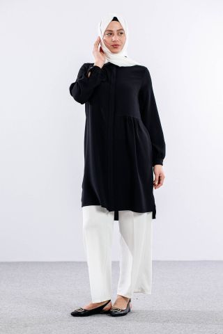 E-1521 Tunik 40-50 - Siyah