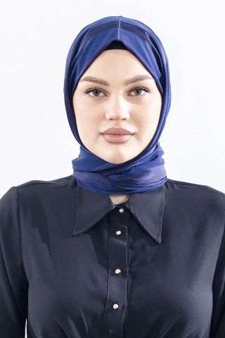 FV Tokyo Şal Şerit Simli - Lacivert
